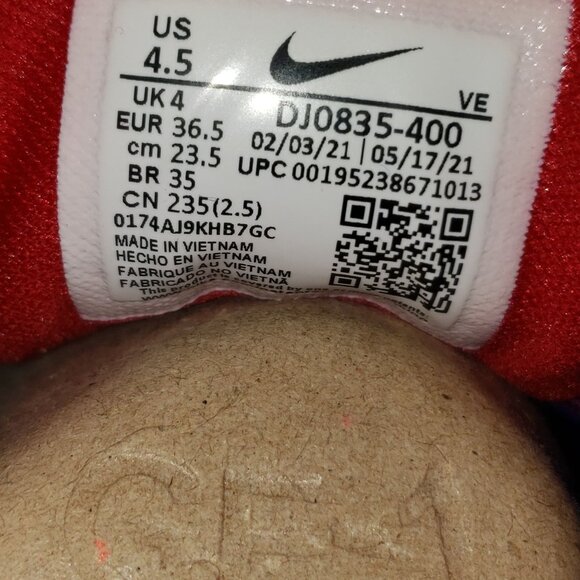 NEW Nike Air Zoom Pegasus 38 NFL New York Giants 2021  Size (M 4.5 / W 6) main image 7
